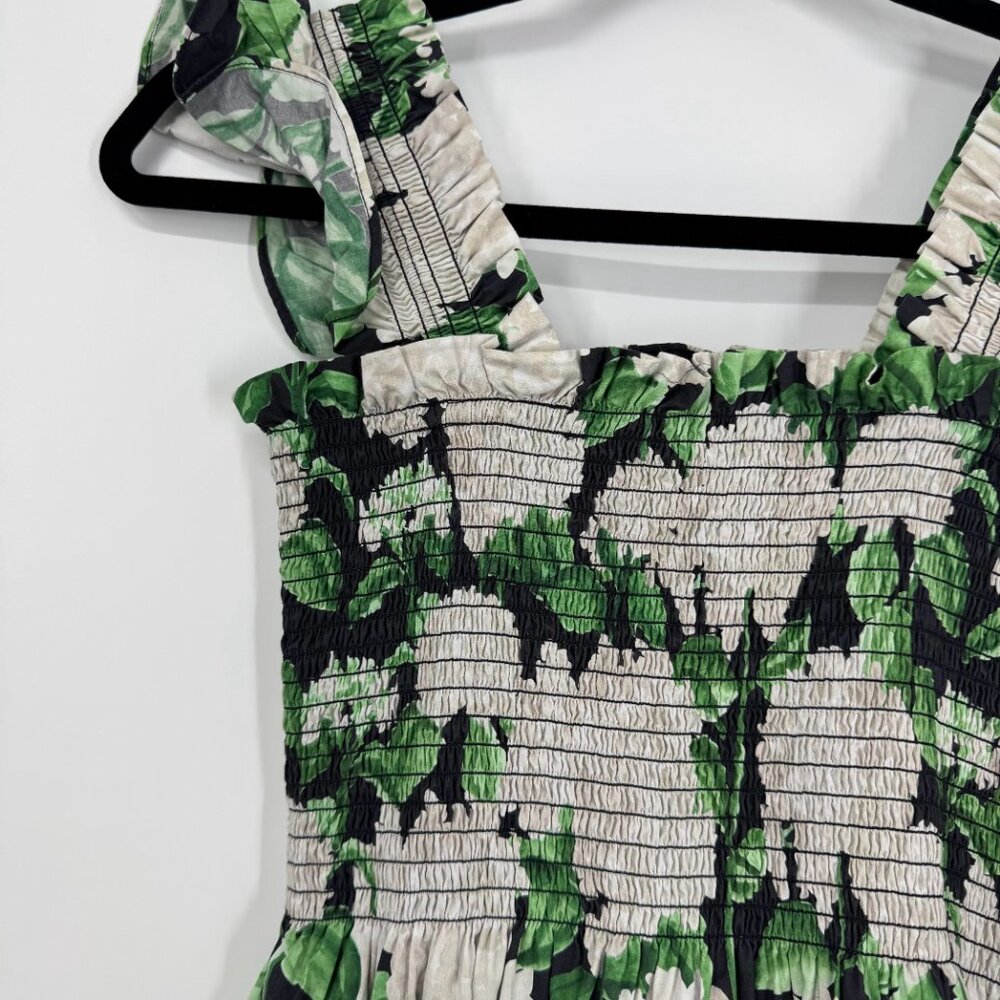 Hill House Floral Smocked Elizabeth Mini Nap Dress Size XXS - Picture 5 of 11